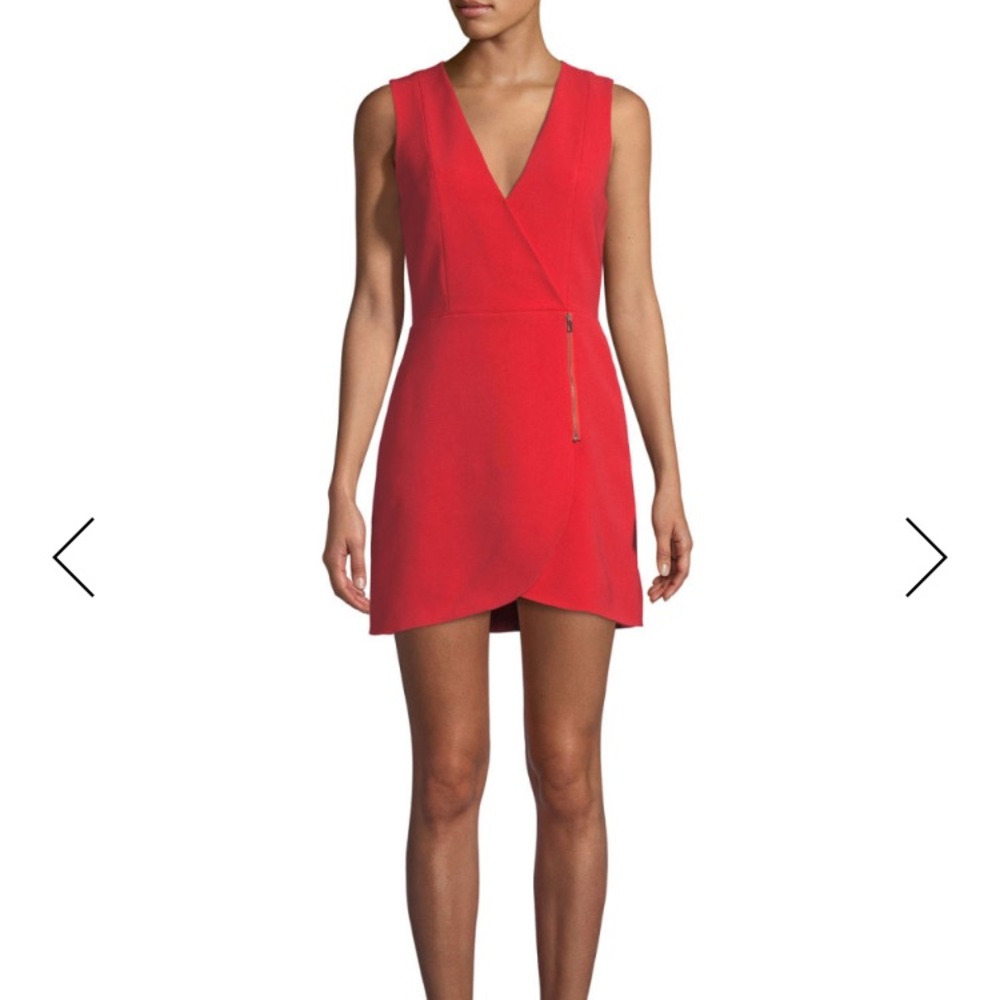 Lennon Sleeveless Side-Zip Mini Cocktail Dress